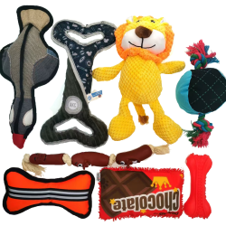 8pcs Medium Dog Toys Toy Set Chew Toy Rope Toy Squeaky Toy E008